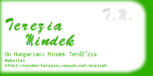 terezia mindek business card